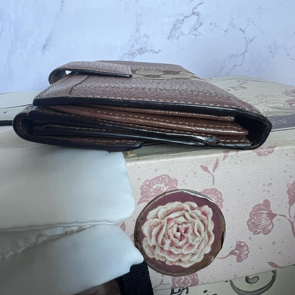 Gucci Monogram Leather and Canvas long wallet - Picture 5 of 12